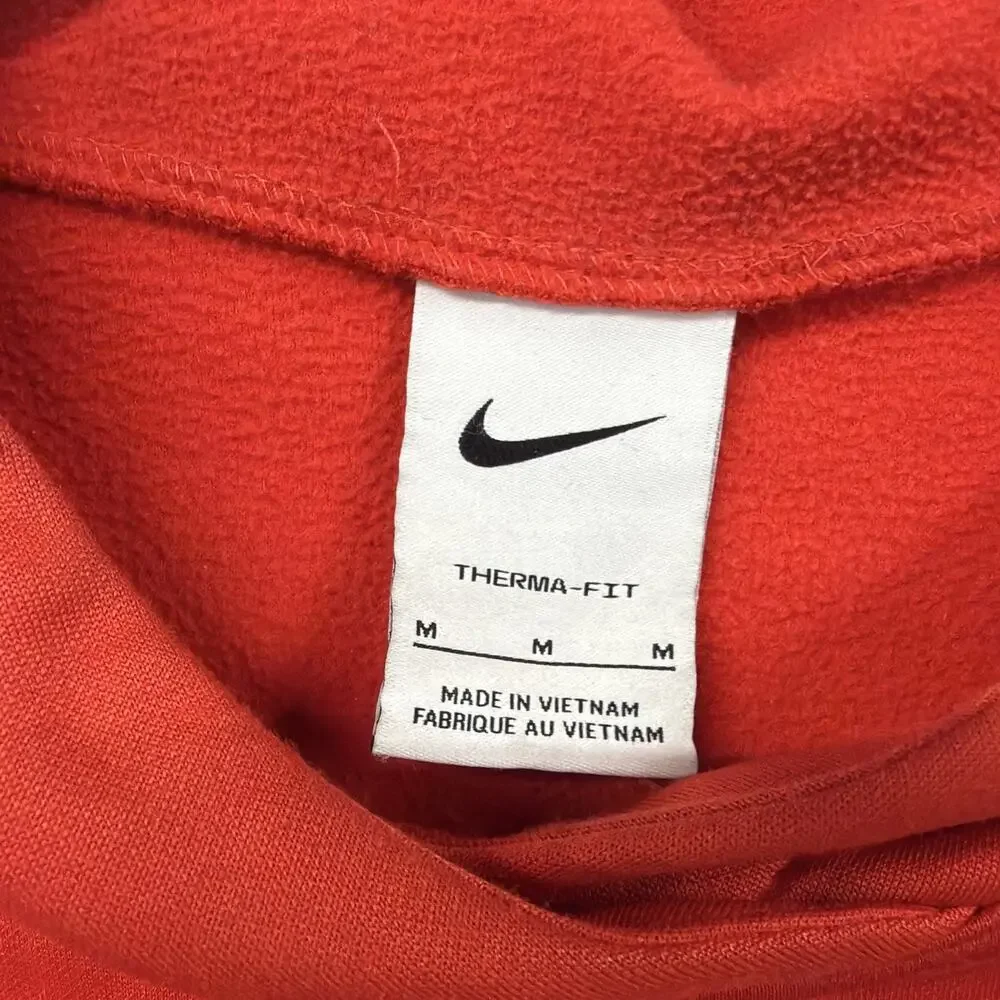Nike Therma-FIT Pullover Hoodie red Black Sweatshirt